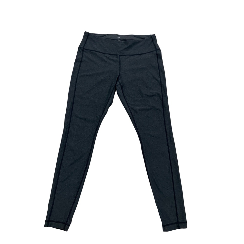 Z by Zella Womens Charcoal Gray Heathered High Rise‎ Active Leggings Size L